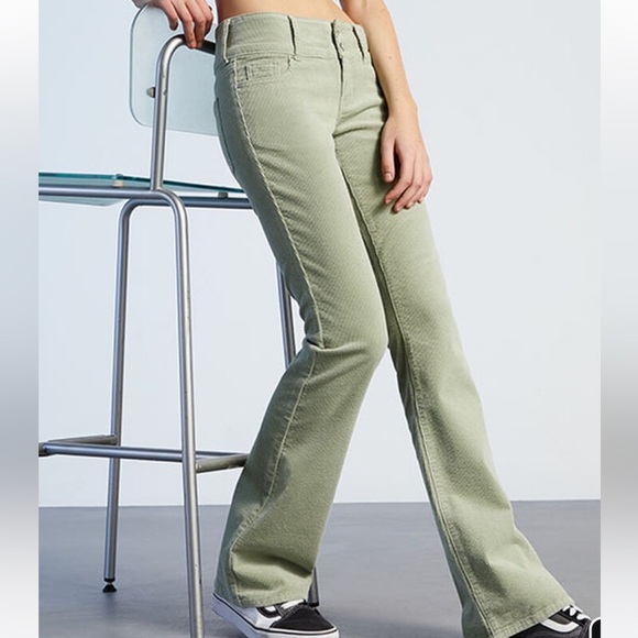 Pilcro Green Low Rise Bootcut Jeans Size 27 - Picture 1 of 10